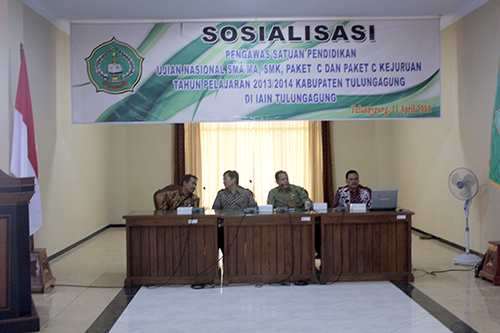 IAIN Tulungagung adakan sosialisasi Pengawas Ujian Nasional 2014