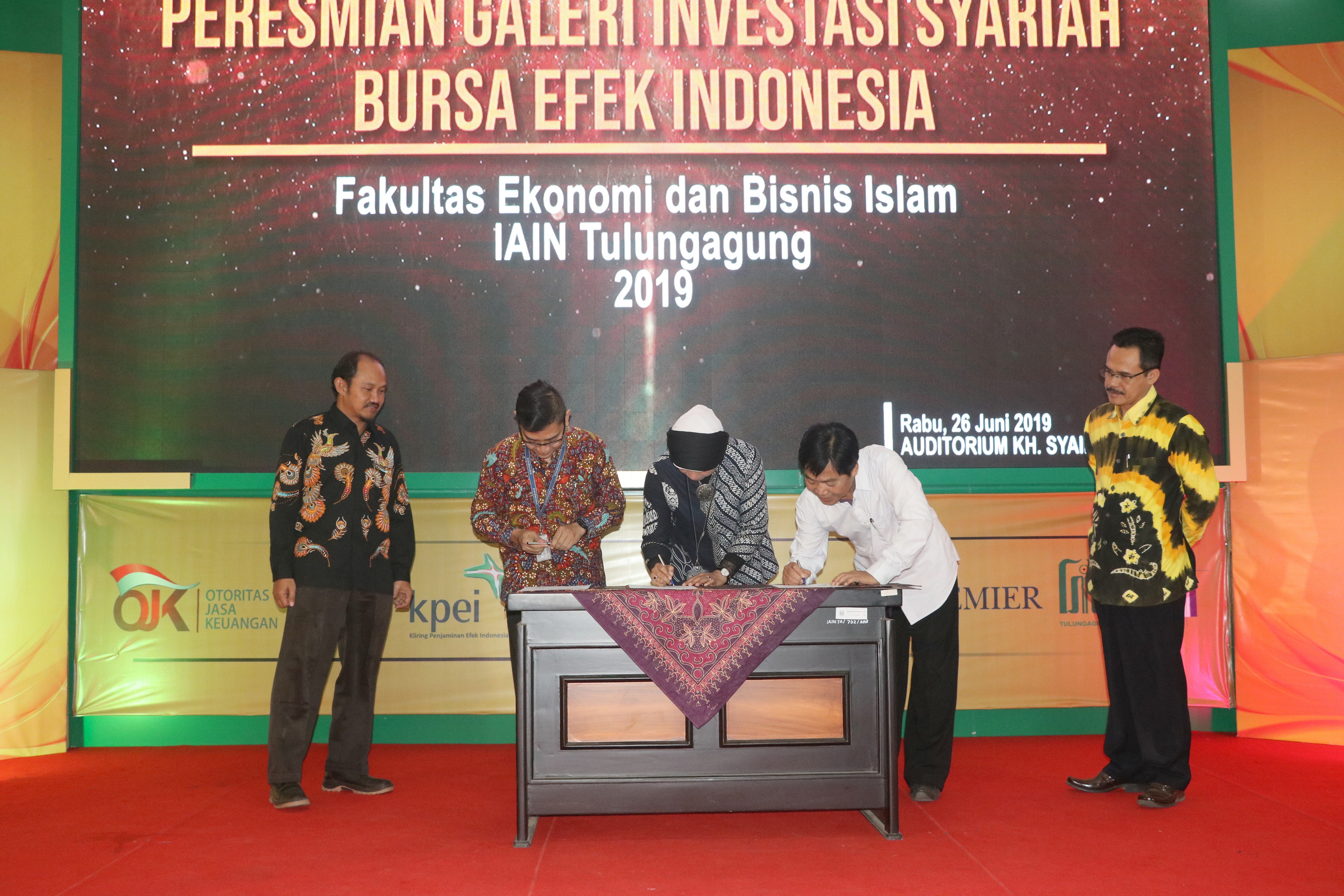 FEBI IAIN Tulungagung Laksanakan Peresmian Galeri Investasi Syariah