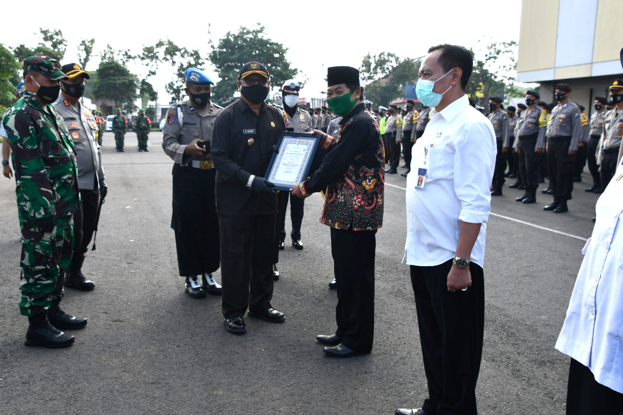 IAIN Tulungagung Terima Penghargaan Penanggulangan Covid-19 dari Polres Tulungagung