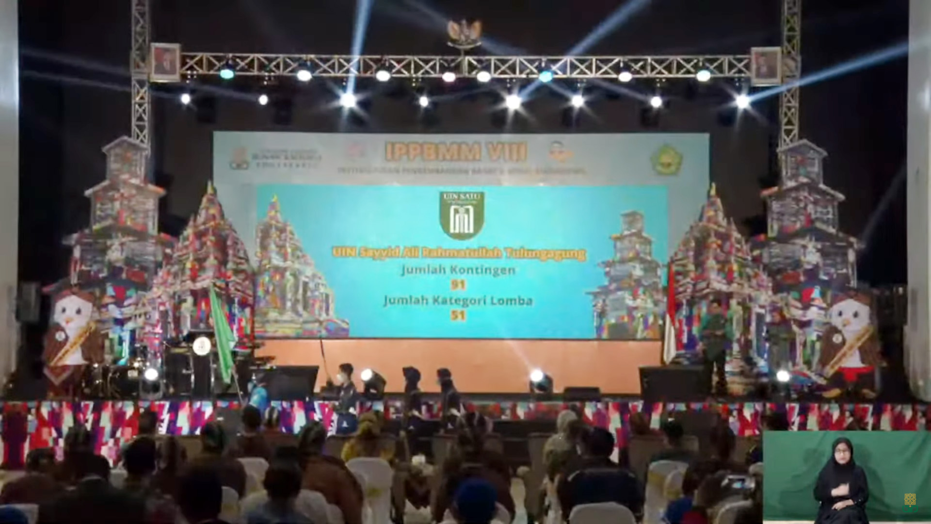 Kontingen UIN SATU Tulungagung Ikuti Pembukaan IPPBMM VIII