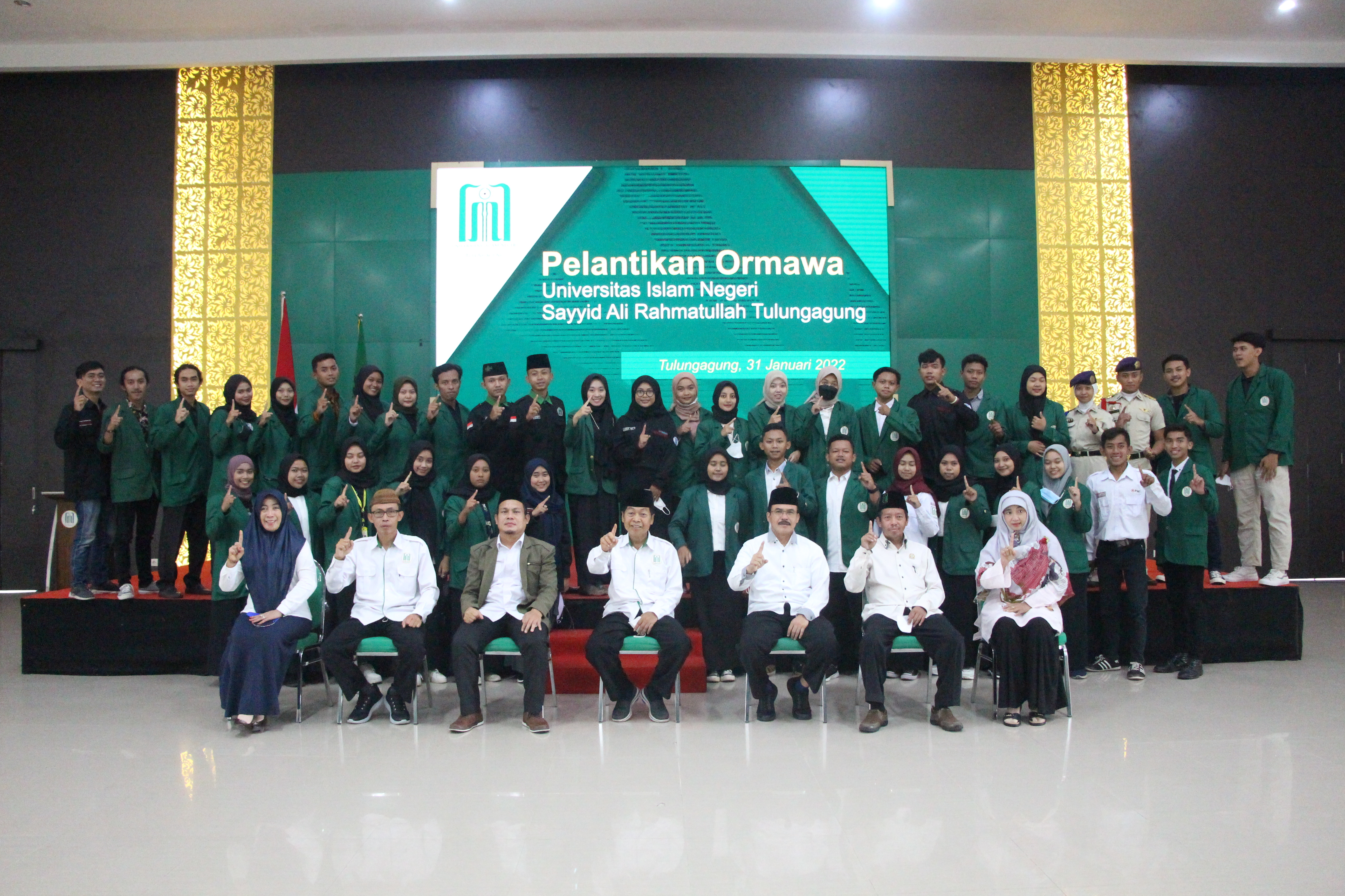 Rektor Lantik Pengurus Ormawa UIN SATU Tulungagung Masa Bhakti 2022