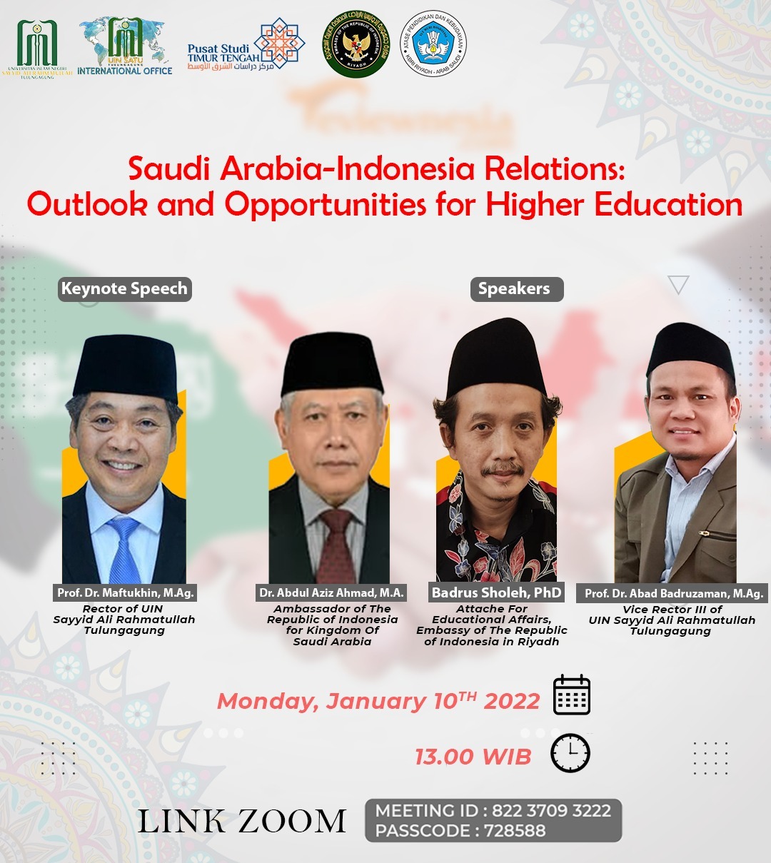 UIN SATU Tulungagung Rintis Kerjasama Multi Bidang dengan KBRI KSA Riyadh