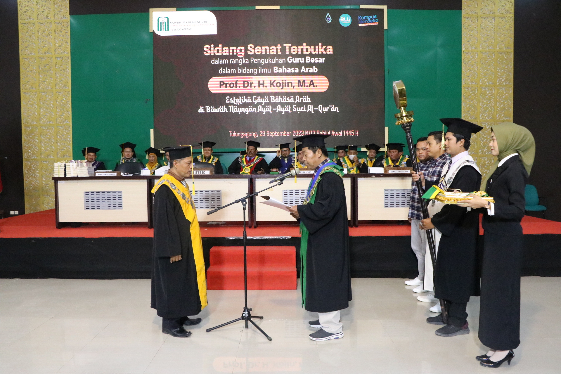 UIN SATU Tulungagung Mengukuhkan Guru Besar Bahasa Arab