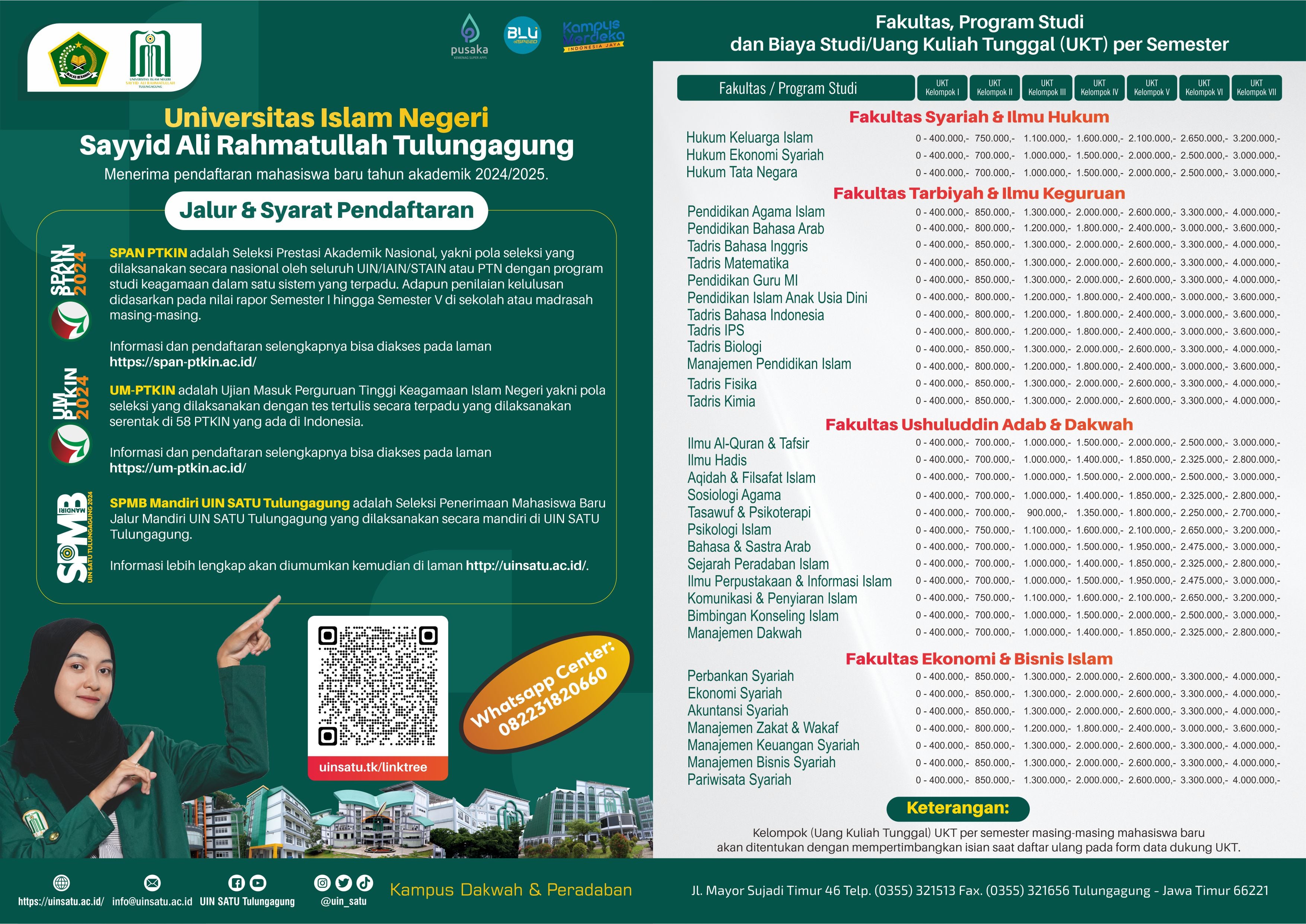 Brosur Pendaftaran Mahasiswa Baru Tahun Akademik 2024/2025
