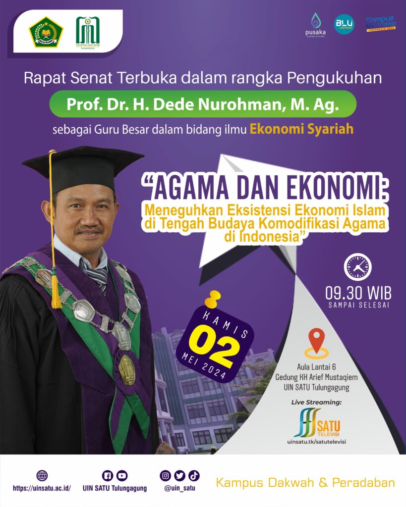 Pengukuhan Prof. Dr. H. Dede Nurohman, M.Ag. (Guru Besar dalam bidang ilmu Ekonomi Syariah) 2 20240501 pengukuhan prof dede