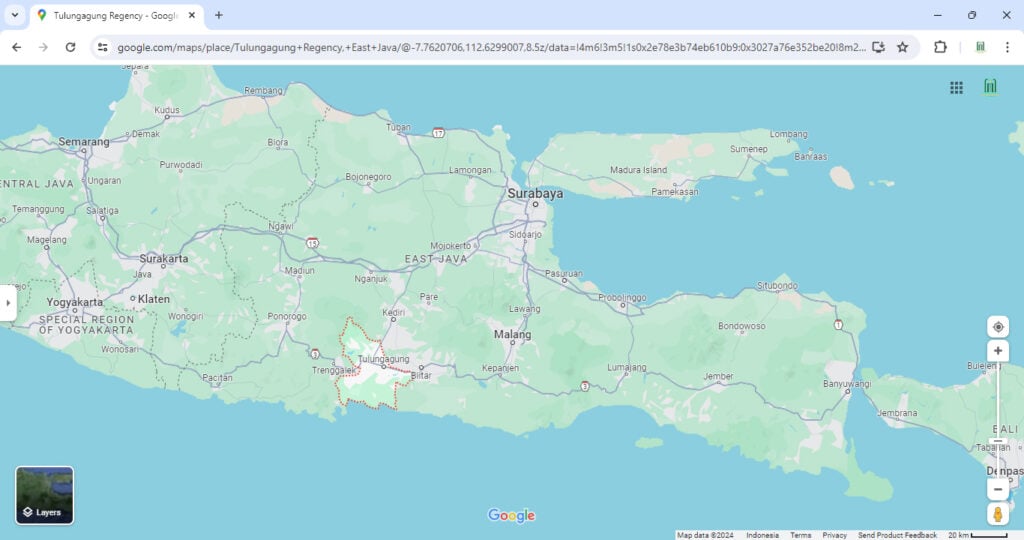Peta Kab Tulungagung 01