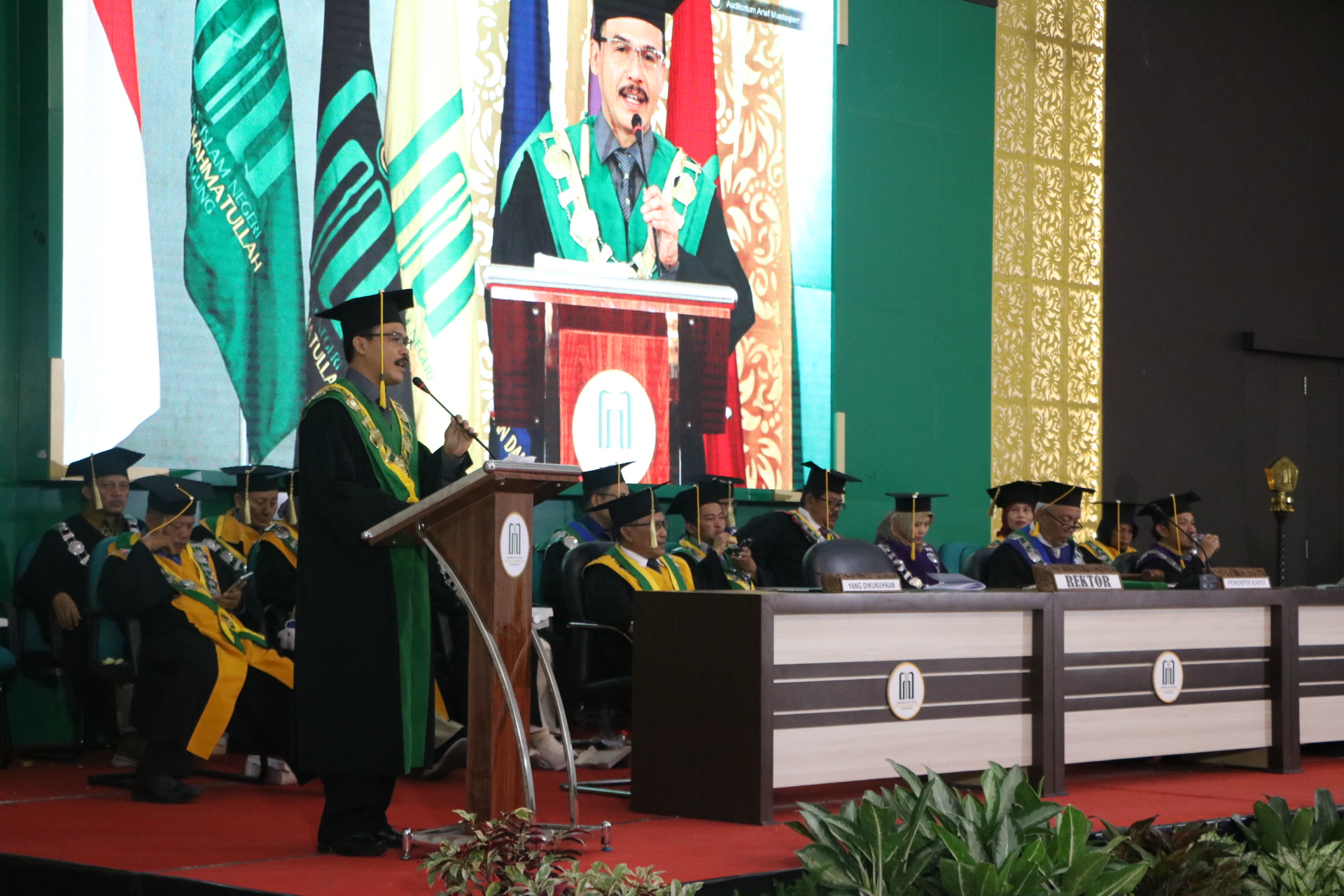 Rektor UIN SATU Tantang Para Guru besar Manajemen Pendidikan Wujudkan Kepemimpinan Berbasis Rasa
