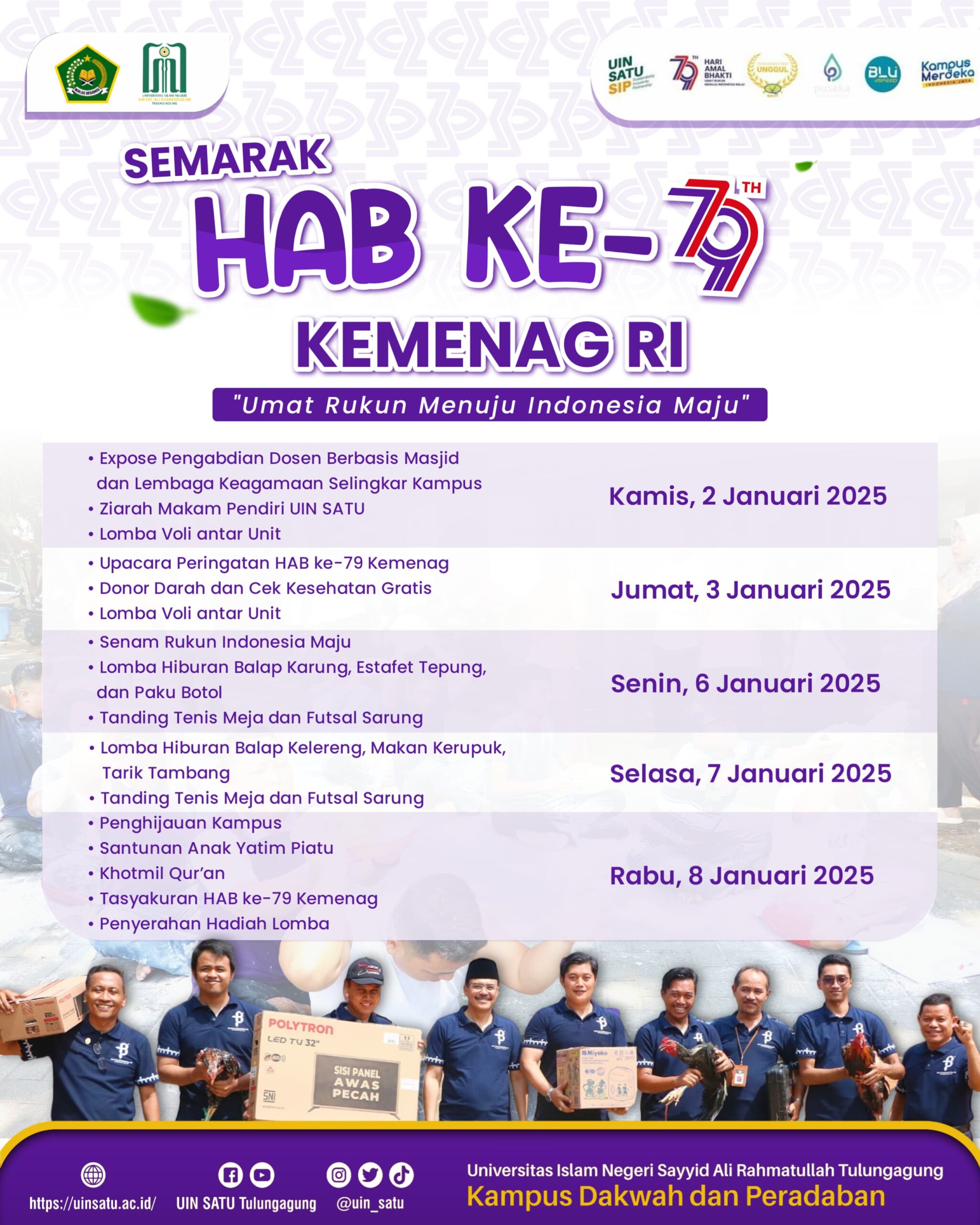 Agenda Peringatan HAB ke-79 Kemenag RI Tahun 2025