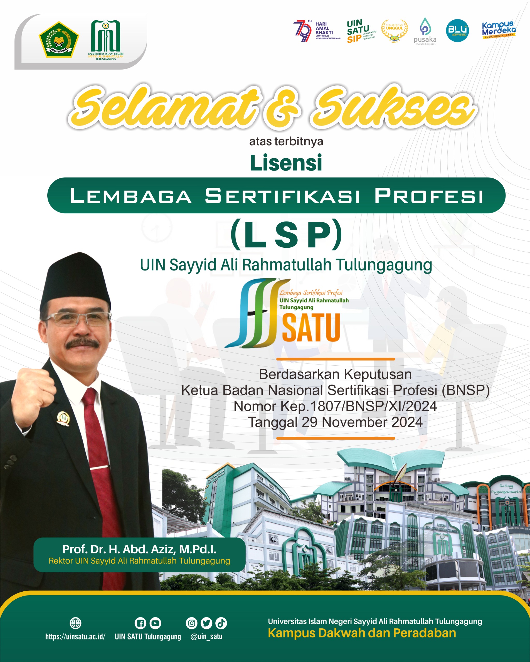 Lembaga Sertifikasi Profesi (LSP) UIN SATU
