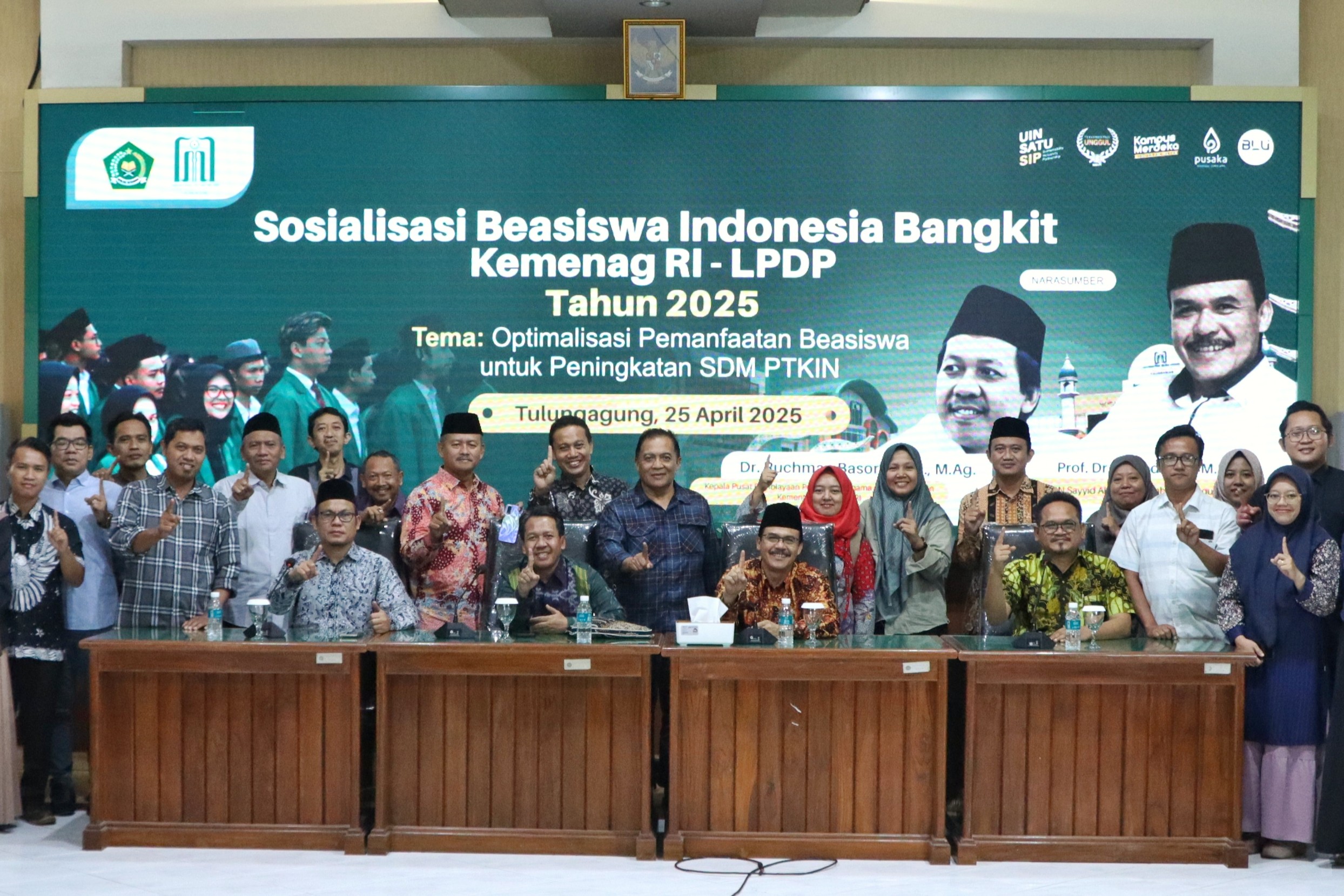 Sosialisasi Beasiswa Indonesia Bangkit 2025, UIN SATU Gandeng Puspenma Kemenag