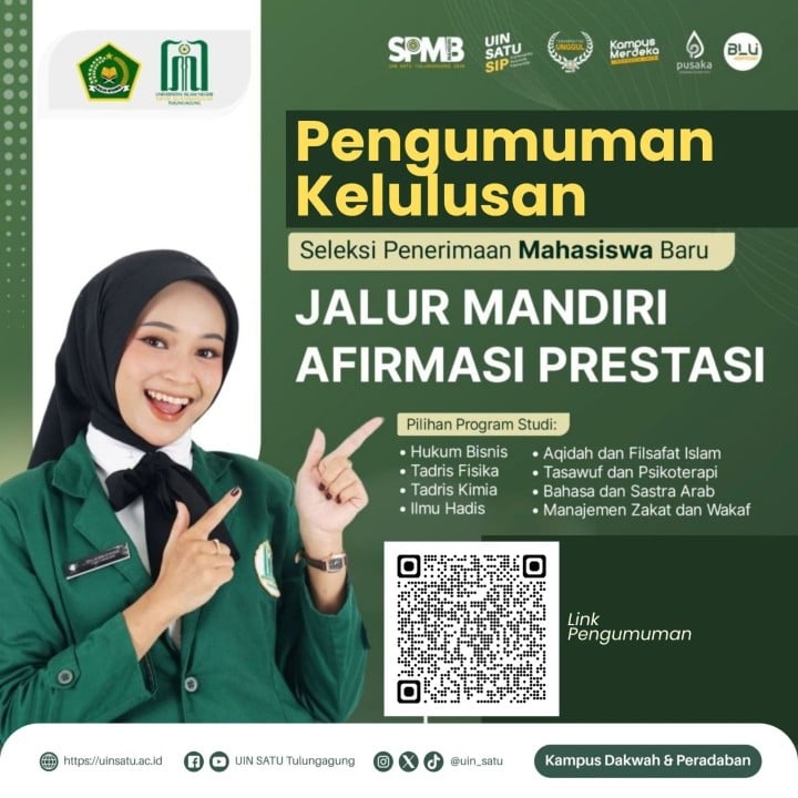 Pengumuman Kelulusan dan Daftar Ulang Calon Mahasiswa Baru Jalur Mandiri Afirmasi Prestasi Tahun 2025