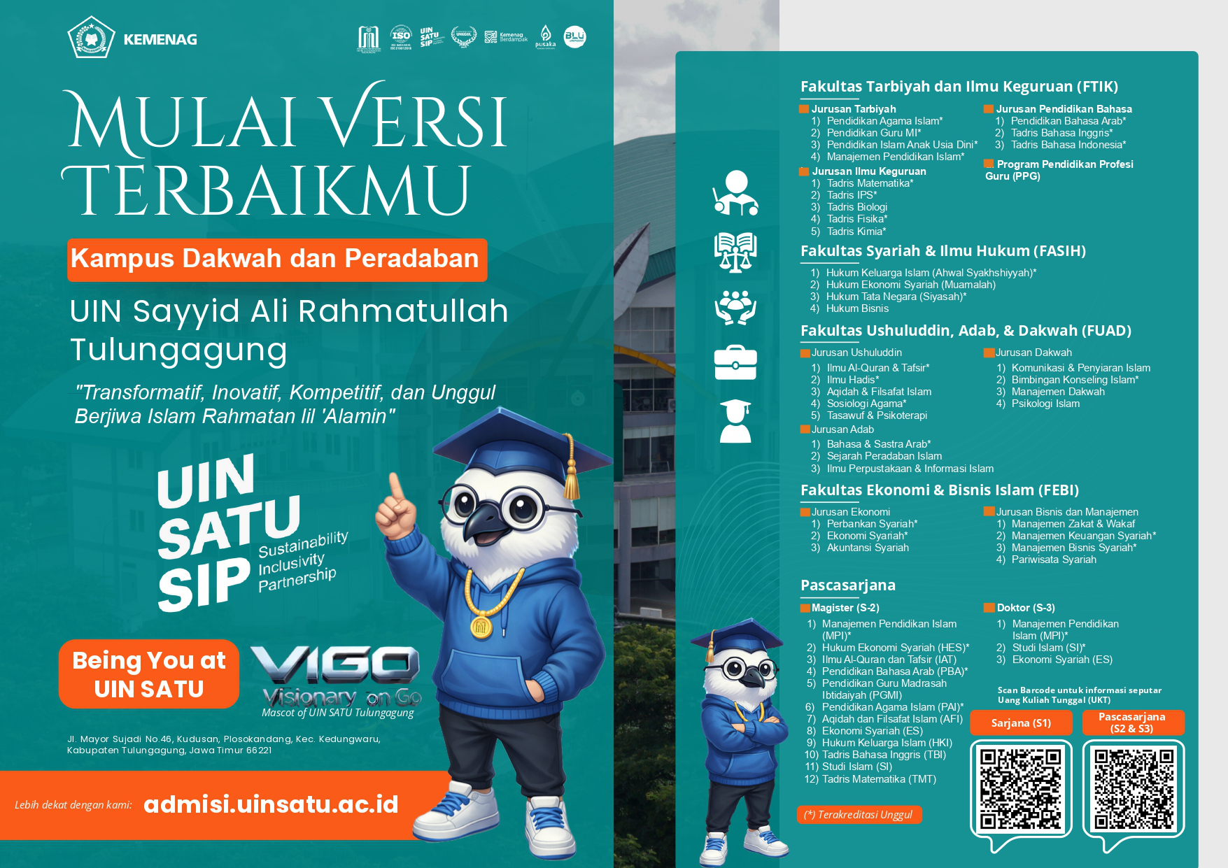 Brosur Pendaftaran Mahasiswa Baru Program Sarjana dan Pascasarjana Tahun Akademik 2026/2027